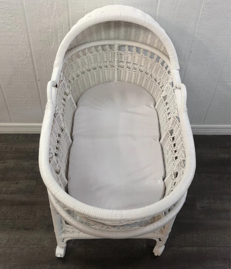 Baby white bassinet best sale